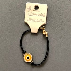 Dorothy Yellow & Black Rhinestone Bracelet NWT